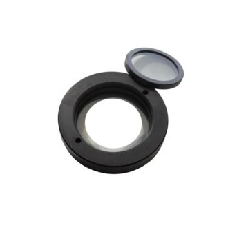 Filter for FB-2 optic fiber ring pipe guide. Polarizers are used to reduce the glare of highly reflective surfaces.